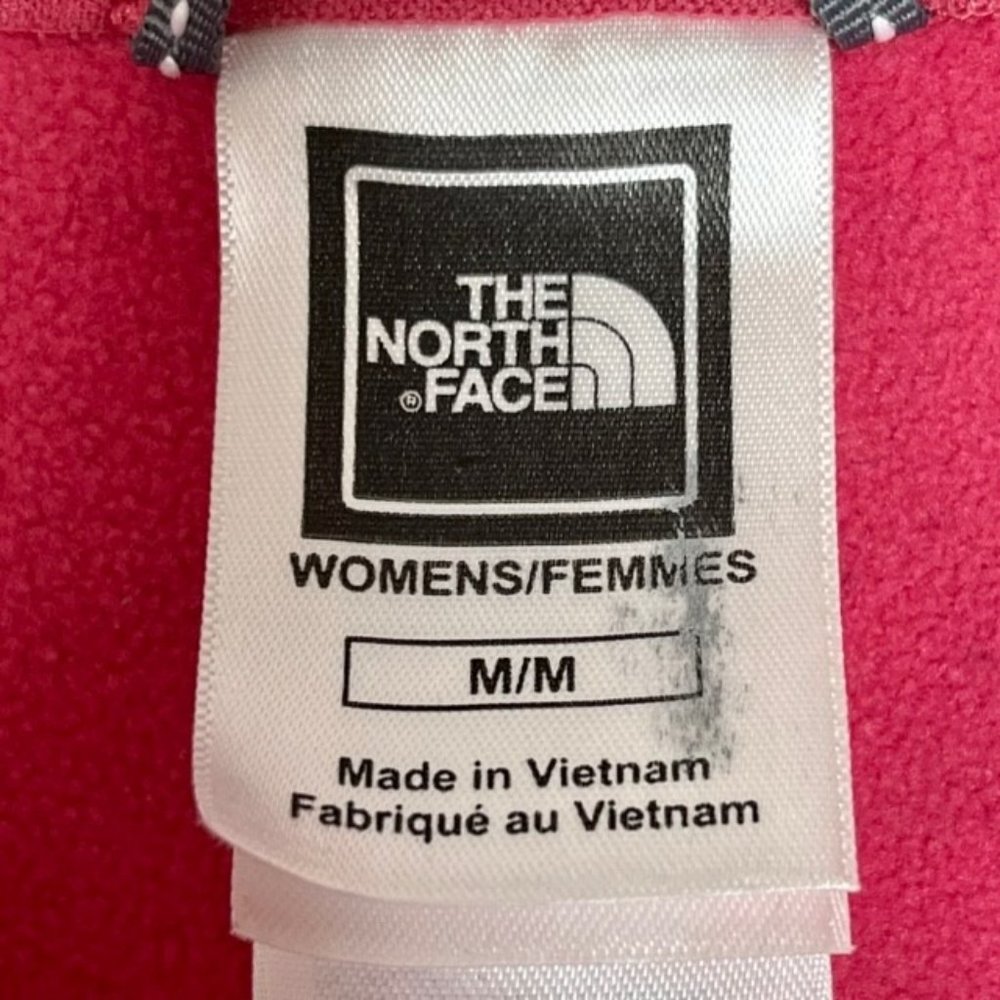 The North Face Swirly Clouds Full Zip Stretch Hooded Jacket - Pink/Brown - M - Picture 13 of 14
